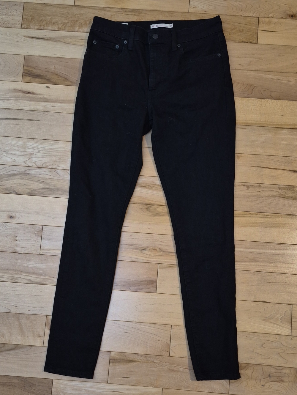 Levi's 721 Women's Size 29 Black High Rise Skinny Jeans